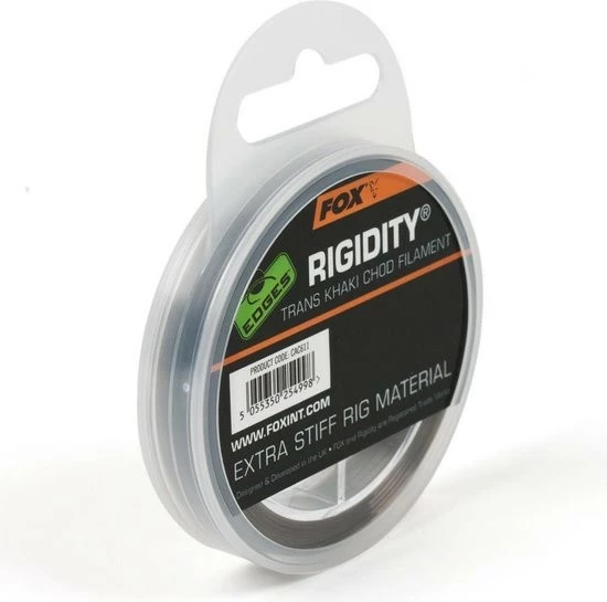 Fox Edges Rigidity Chod Filament 0.53Mm 25Lb X 30M Trans Khaki