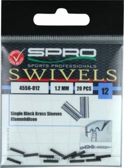 Spro Single Black Brass Sleeves